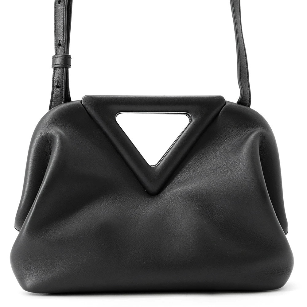 Bottega Veneta Shoulder Bag Point Leather Black